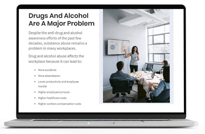 Drugs and Alcohol at Work